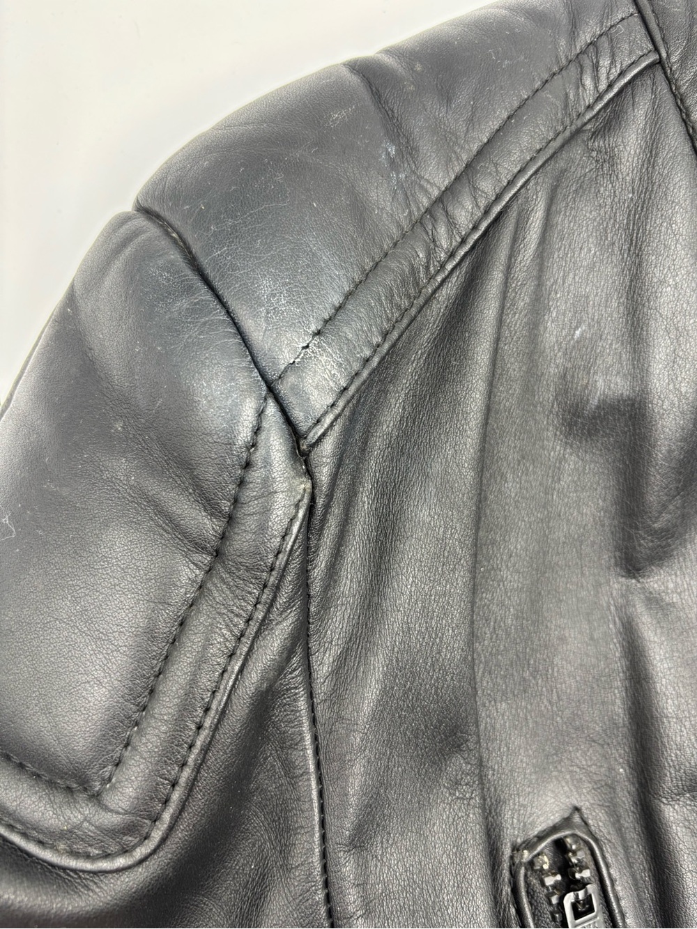 Hein Gericke Vintage Black Leather Motorcycle Mens Jacket - with liner SZ 40 - Picture 5 of 15